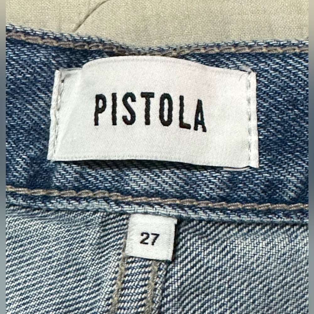 Pistola Hendrix High Rise Wide Leg Jeans Apprentice Distressed NWT Size 27 - Picture 14 of 16